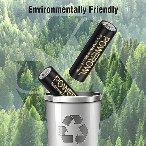 POWEROWL High Capacity Alkaline AA Batteries 100 Pack, 1.5v Long Lasting Double A Battery, 10-Year Shelf Life — view 5