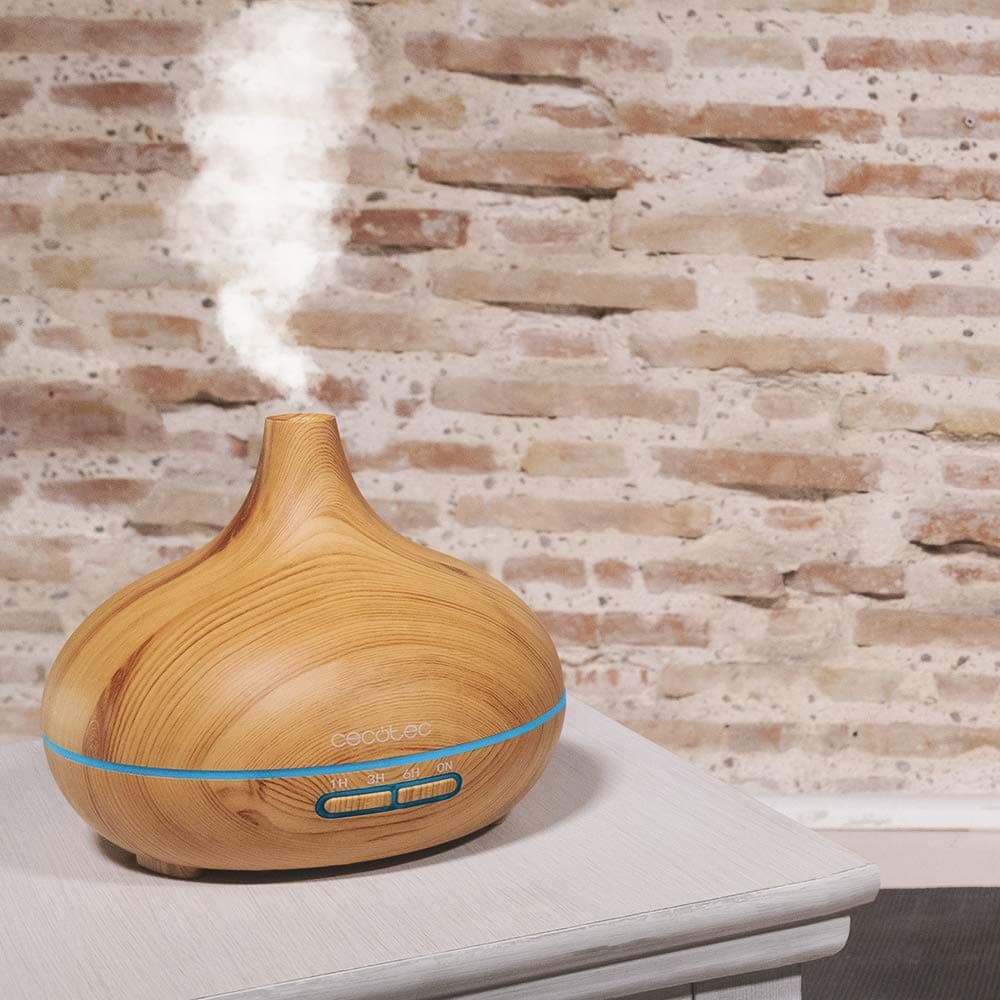 Cecotec Humidificador Ultrasónico y Difusor de Aromas con Temporizador Pure Aroma 300 Yang. 10 W, 300 ml, Temporizador hasta 6 horas, 7 Colores LED, Función Aromaterapia, Ultrasilencioso — view 2