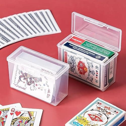 Plastic Card Organizer - Clear Storage Box for Business Cards, Playing Cards & Game Cards — view 5