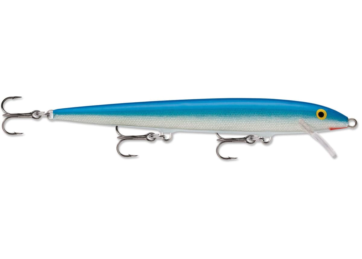 Rapala - Cebo de pesca de superficie para pesca de bass, 4 3/8", madera, punta de aguja, azul y negro — view 17