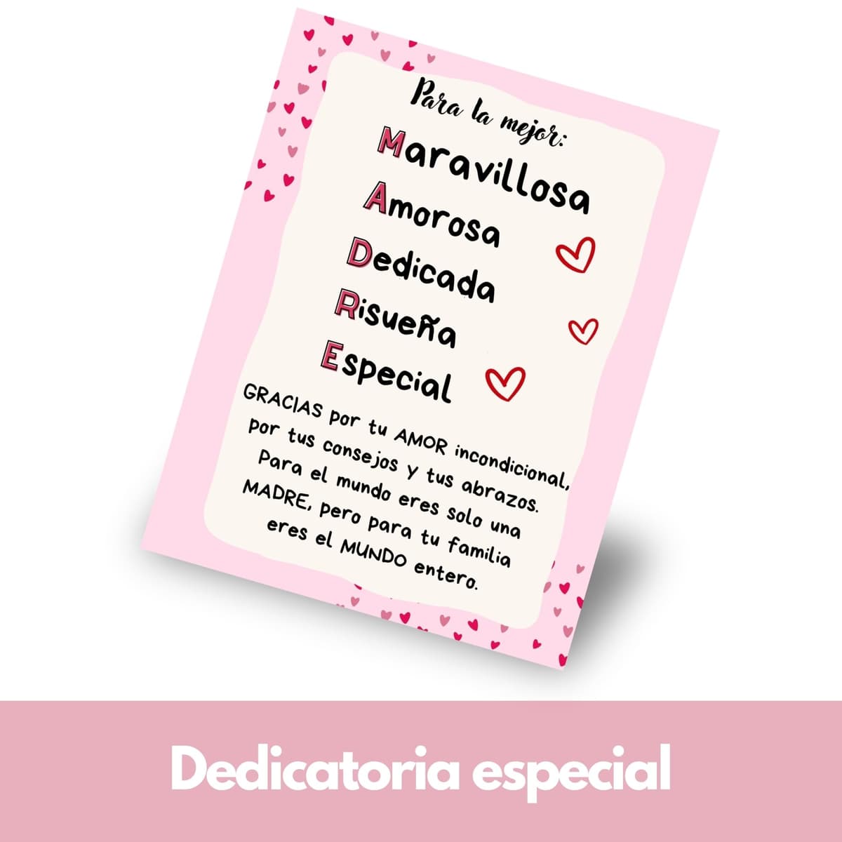 Peluchilandia Regalo Madre Divertido y Original | Cajita con Peluche Personalizado Te Quiero Mama con Bombones y Tarjeta | Regalos Mujer para el Dia de la Madre (Marrón) — view 4