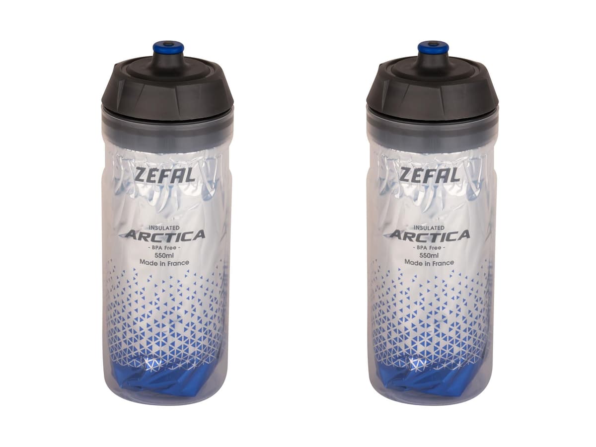 ZEFAL Pack Arctica 75 - Lote de 2 bidones 750 ml para bicicleta, botella de bicicleta isotérmica - Inodoro e impermeable, botella deportiva sin BPA - Plata/Negro, 2 x 750ml — view 7