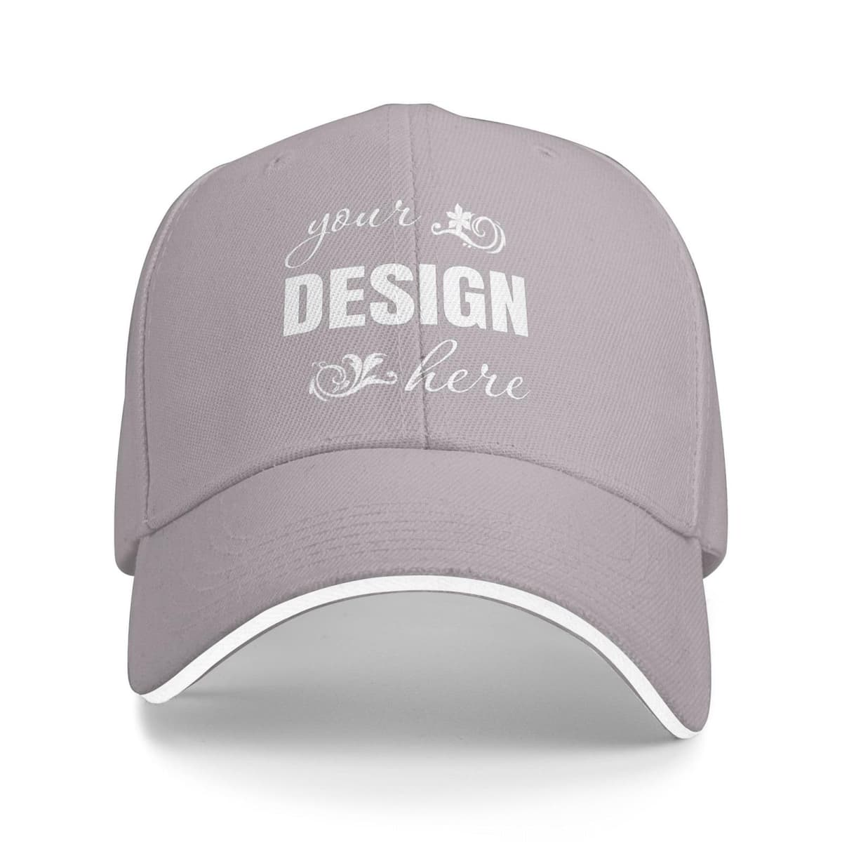 Gorra de Béisbol Personalizada - Diseña tu Propia Gorra con Foto y Texto, Gorra de Sándwich Ajustable para Hombre y Mujer, Gorra Deportiva Estructurada y Transpirable — view 8