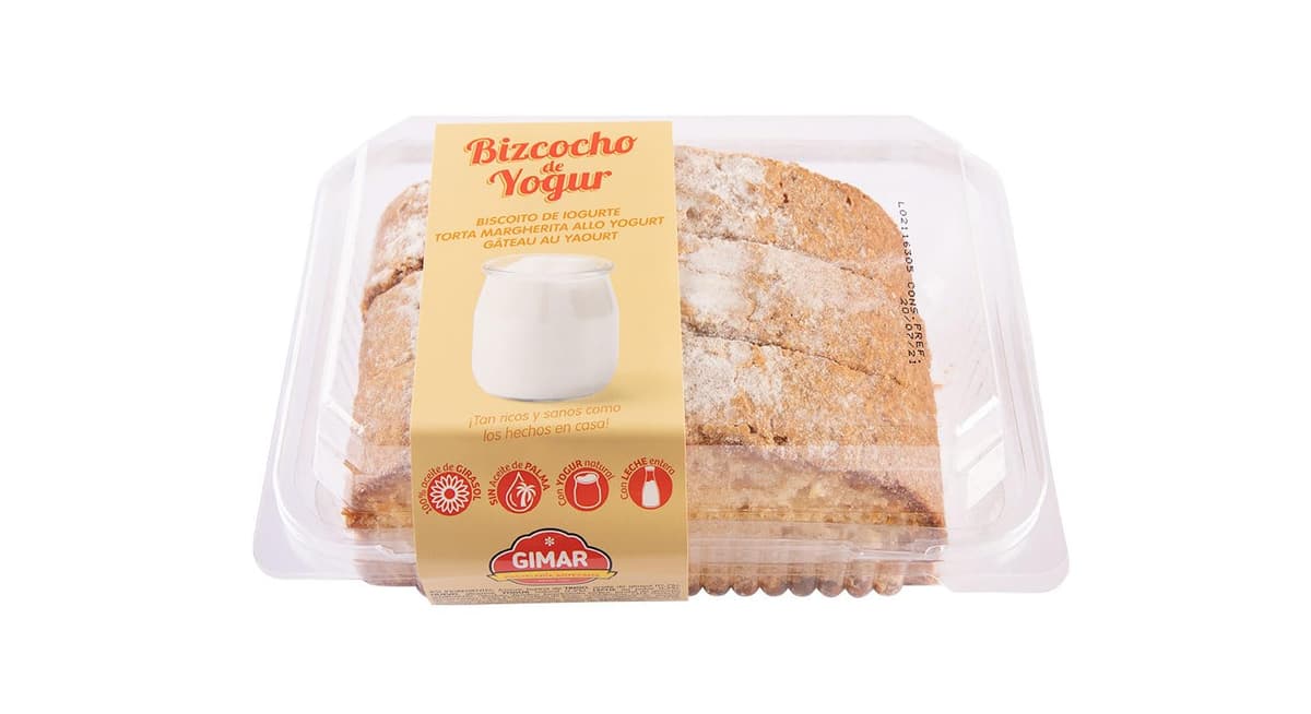 Bizcochos Surtidos Gimar Pack 4 Bizcochos: Bizcocho Nueces - Bizcocho Zanahoria - Bizcocho Manzana - Bizcocho Yogurt - Pack de 4 Bizcochos. — view 2