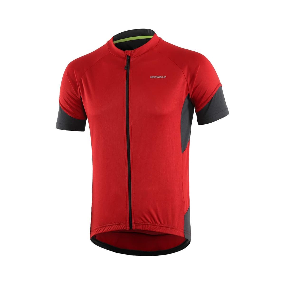 BERGRISAR Camiseta de Ciclismo de Manga Corta para Hombre, 3+1 Bolsillos con Cremallera — view 9