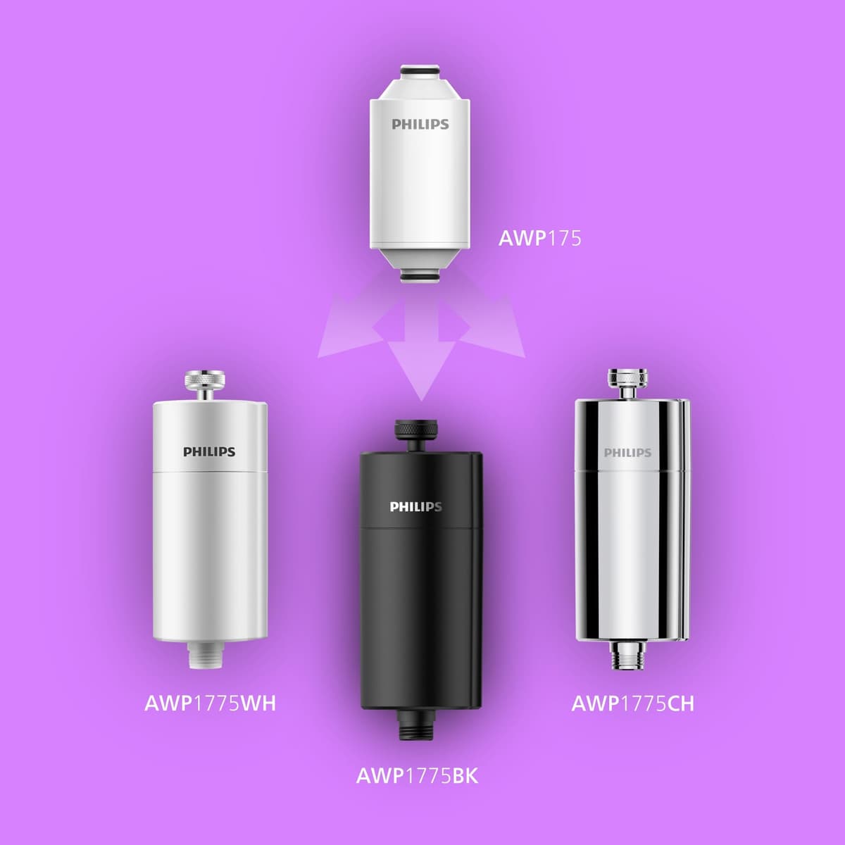 Philips Water Filtro de ducha en línea + 1 cartucho de repuesto, reduce el CLORO hasta un 99%, compatible con todas las mangueras y grifos estándar, capacidad de filtración 50 000 L por filtro — view 5