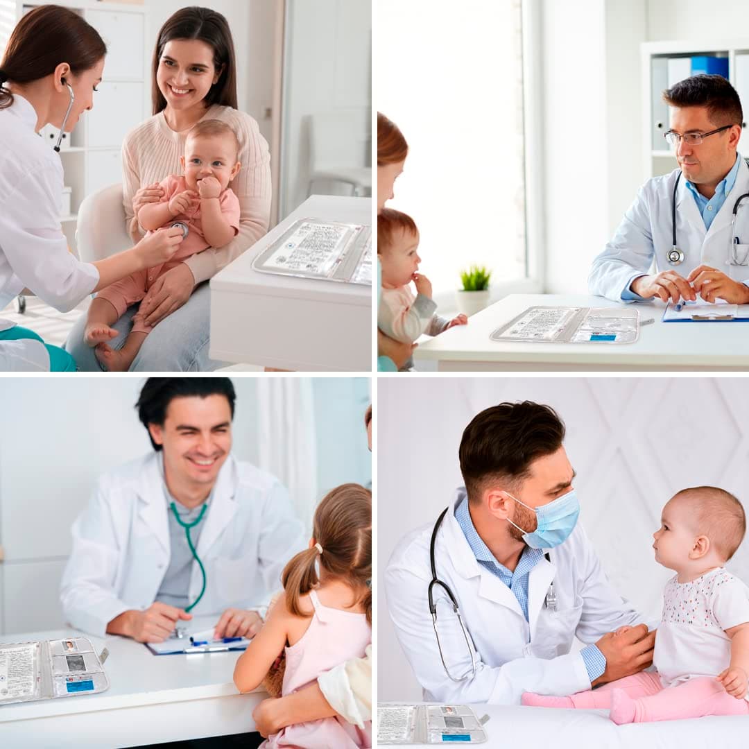 TENDS Portadocumentos bebé- Porta documentos bebe como organizador de tarjetas o cartillas médicas y cosas para bebes - Carpeta de bebe ideal como regalos originales para bebes recien nacidos — view 3