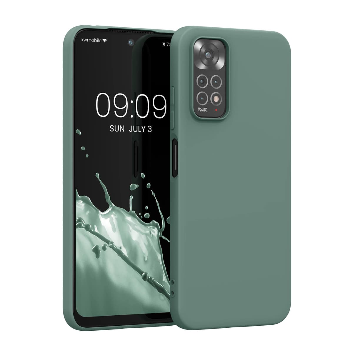 kwmobile Carcasa Compatible con Xiaomi Redmi Note 14 Pro 5G / Poco X7 Funda - Funda Ultrafina de TPU con Bordes elevados - Lavanda Metalizado — view 12