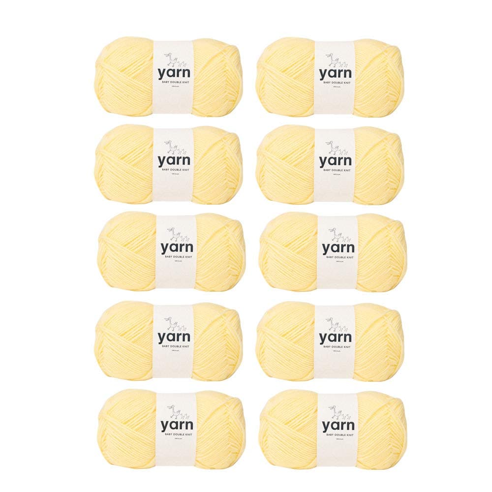 Korbond DK Beige Yarn - 100g Acrylic Wool - Lightweight, Hypoallergenic & Durable Double Knit Crochet Yarn Knitting Wool (290m Total) — view 63