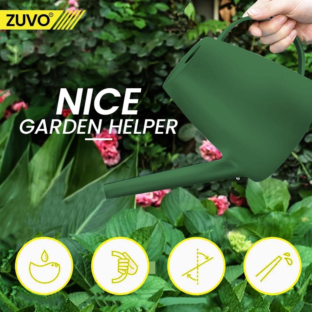 Zuvo Small Watering Can Indoor 1.8L with Long Spout — Mini Watering Can for House Plants, Seedlings & Herbs | Detachable Rose — view 5
