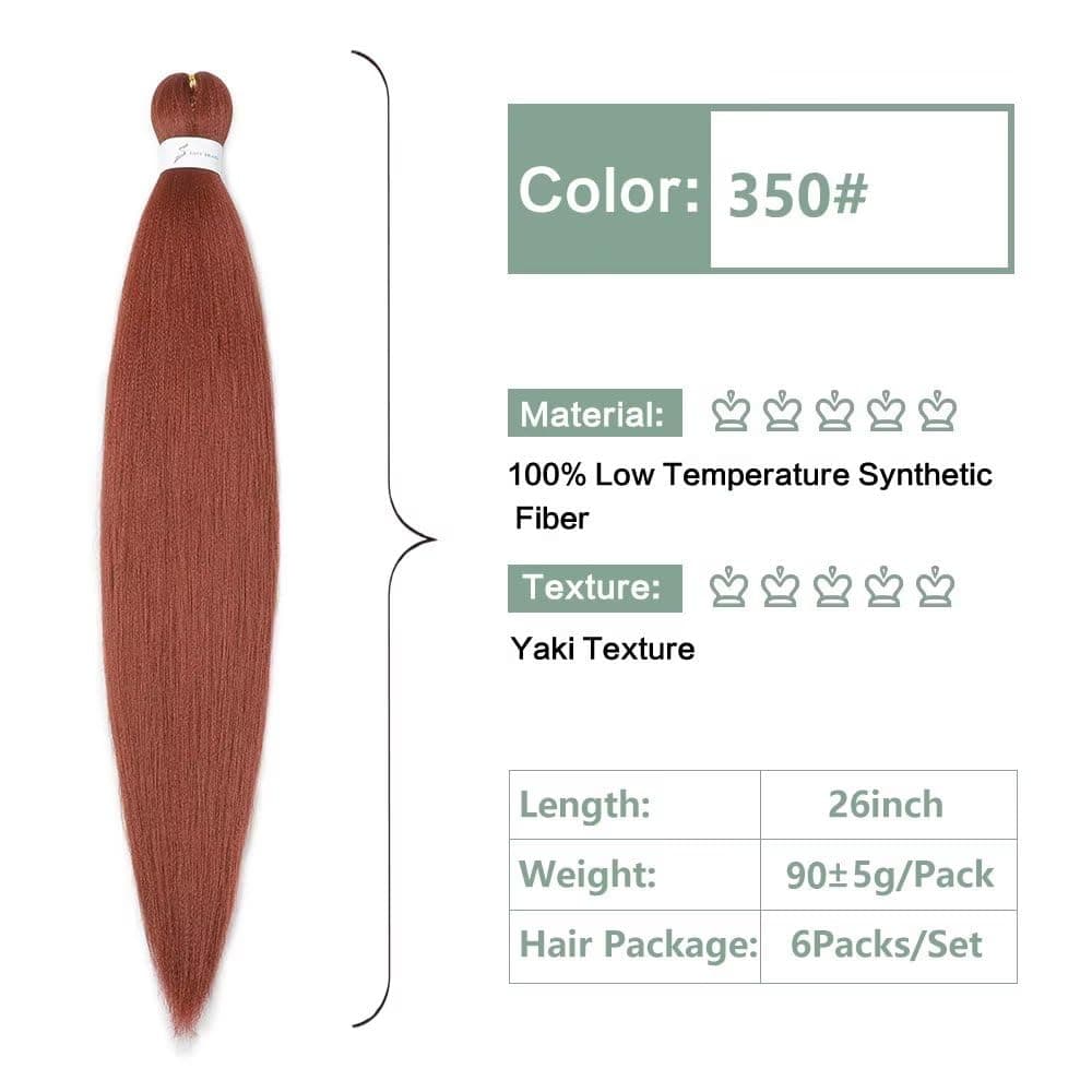 YDDM Capelli Per Treccine Africane Morado Extension Treccine Texture Yaki Easy Install per Principianti 32 Pollici 3 Pezzi Capelli Leggeri e Naturali per Box Braids, Twist e Crochet — view 136
