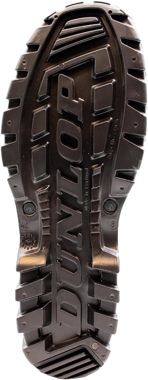 DUNLOP Botas de caucho Dee Calf – Botas de agua de caña media para mujer y hombre – Impermeables, ligeras y cómodas – Negras 