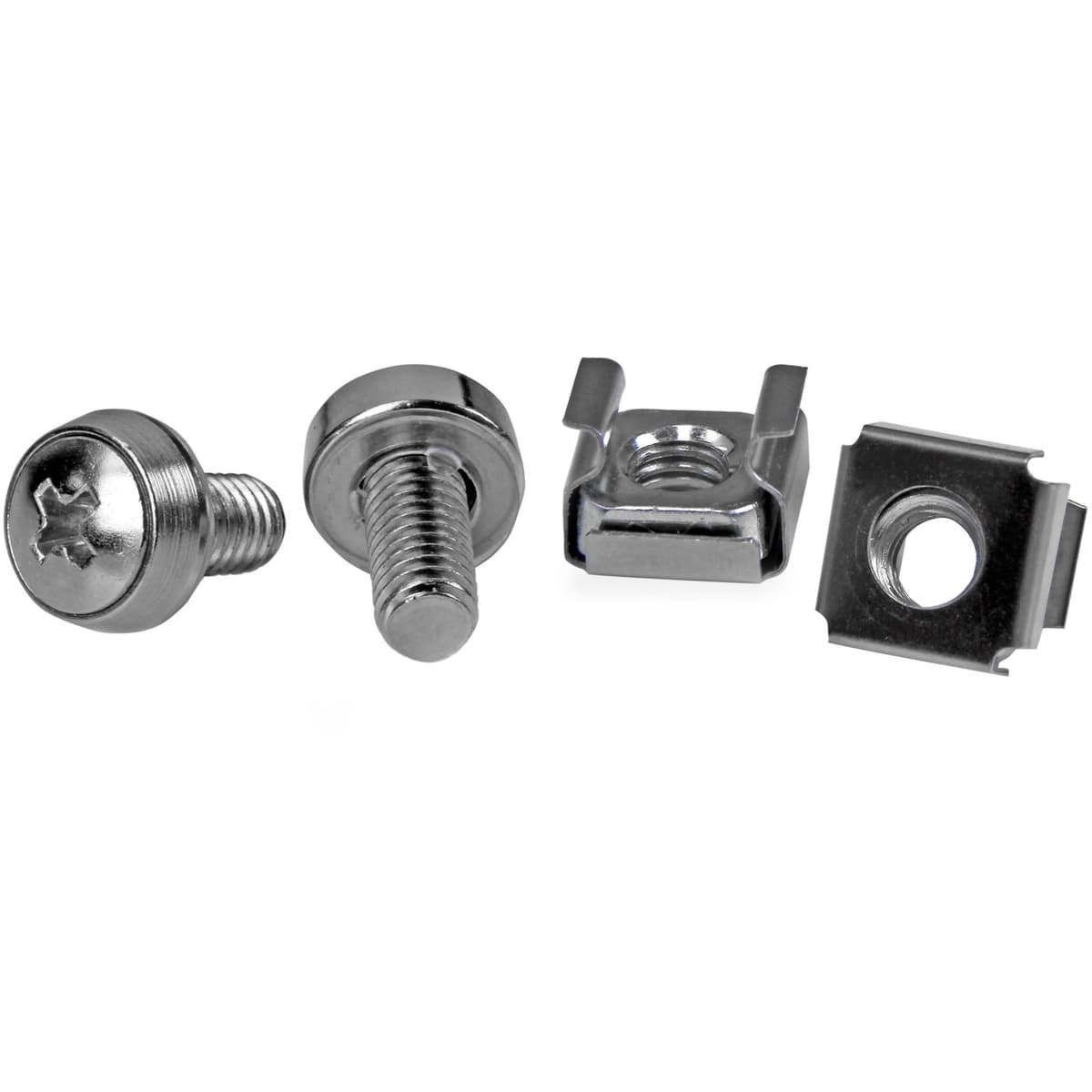 StarTech.com M5 Cage Nuts and Screw - 12 mm Rack Screws and Cage Nuts - 50 Pack - Black - Replacement Serve Rack Screws (CABSCREWM5B) — view 14
