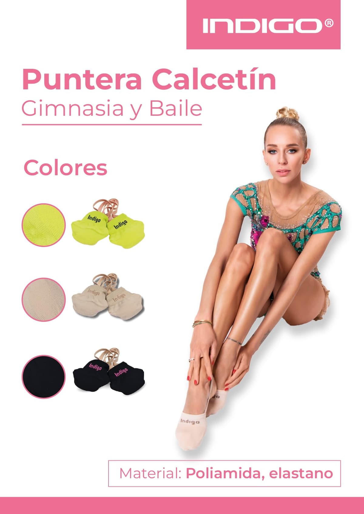 DRUNA Puntera Calcetín de Gimnasia y Baile Indigo — view 2
