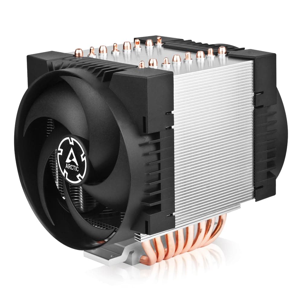ARCTIC Freezer 4U-M - Server CPU Cooler for AMD and Intel, 4U & Up, 2 x 120 mm Fans, 400-2300 rpm, 4-Pin PWM Connector, 8 Heat Pipes