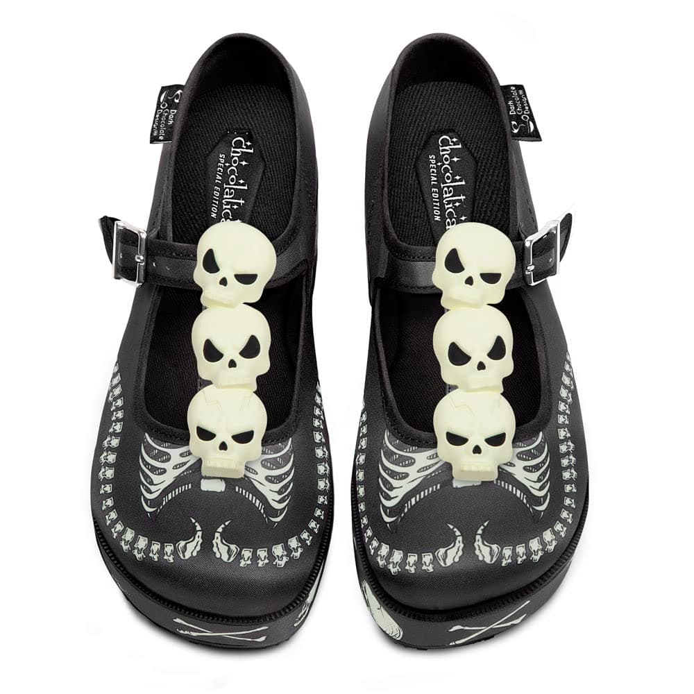 Hot Chocolate Design Chocolaticas Funky Canvas Women's Mary Jane Flat Shoes — view 2