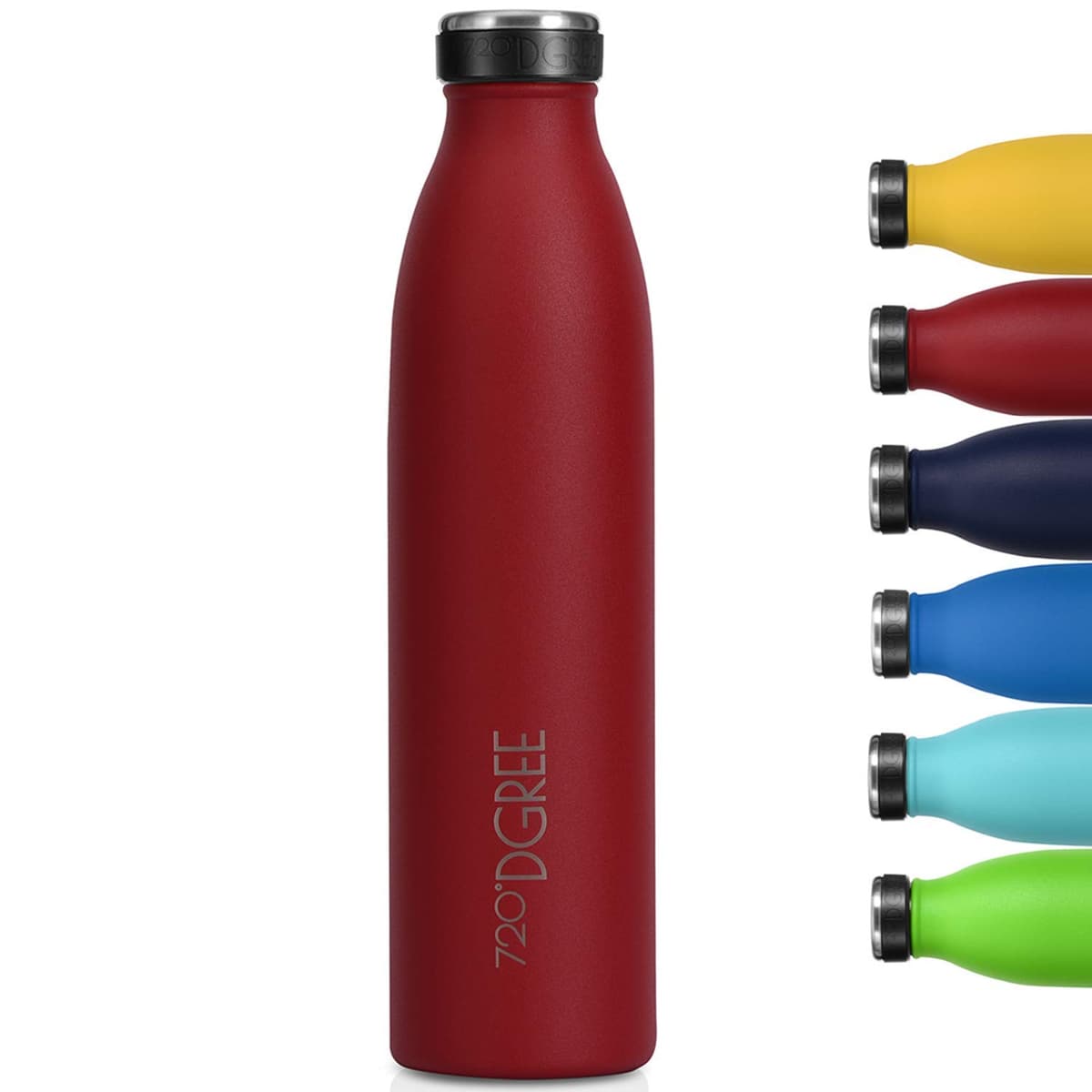 720°DGREE Botella Agua Acero Inoxidable “milkyBottle“ – 1litro - Sin BPA Free, Antigoteo y Prueba de Fugas - Frasco térmico, Cantimplora Aislada - Bebida con Gas, Deporte, Escuela, Gimnasio Exteriore — view 34