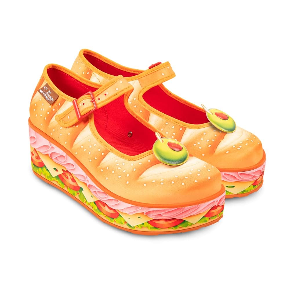 Hot Chocolate Design Chocolaticas Funky Canvas Women's Mary Jane Flat Shoes — view 64