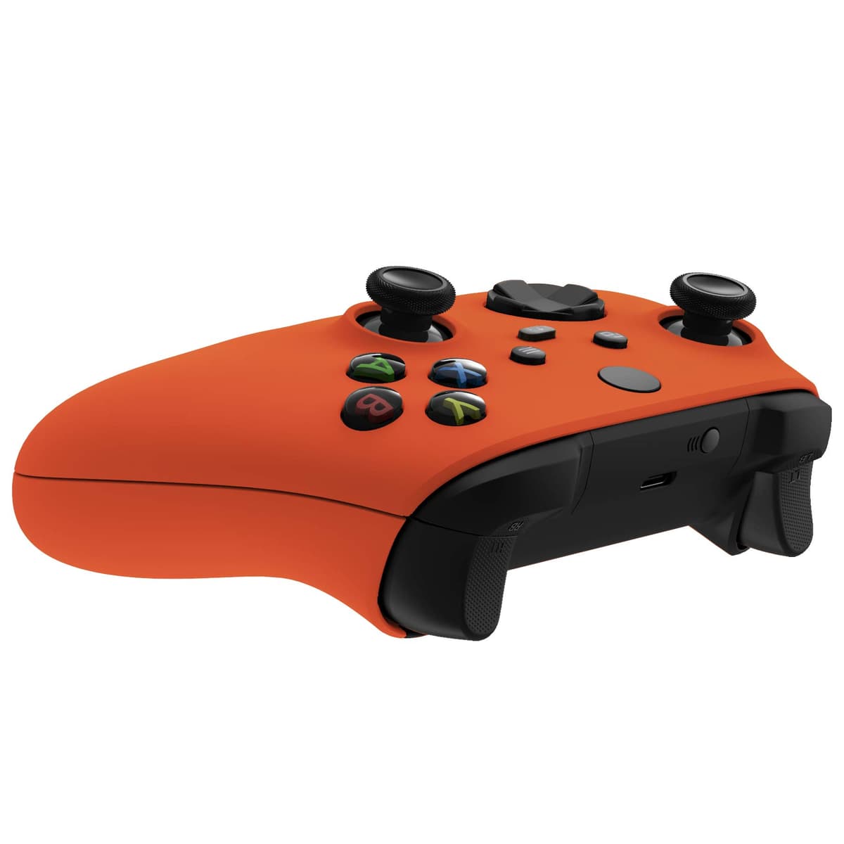 eXtremeRate Carcasa Delantera y Grip para Xbox Series X/S Mando - Cubierta Frontal Protectora de Agarre Empuñadura para Xbox Series S X Controlador - No Incluye Mando (Naranja) — view 6
