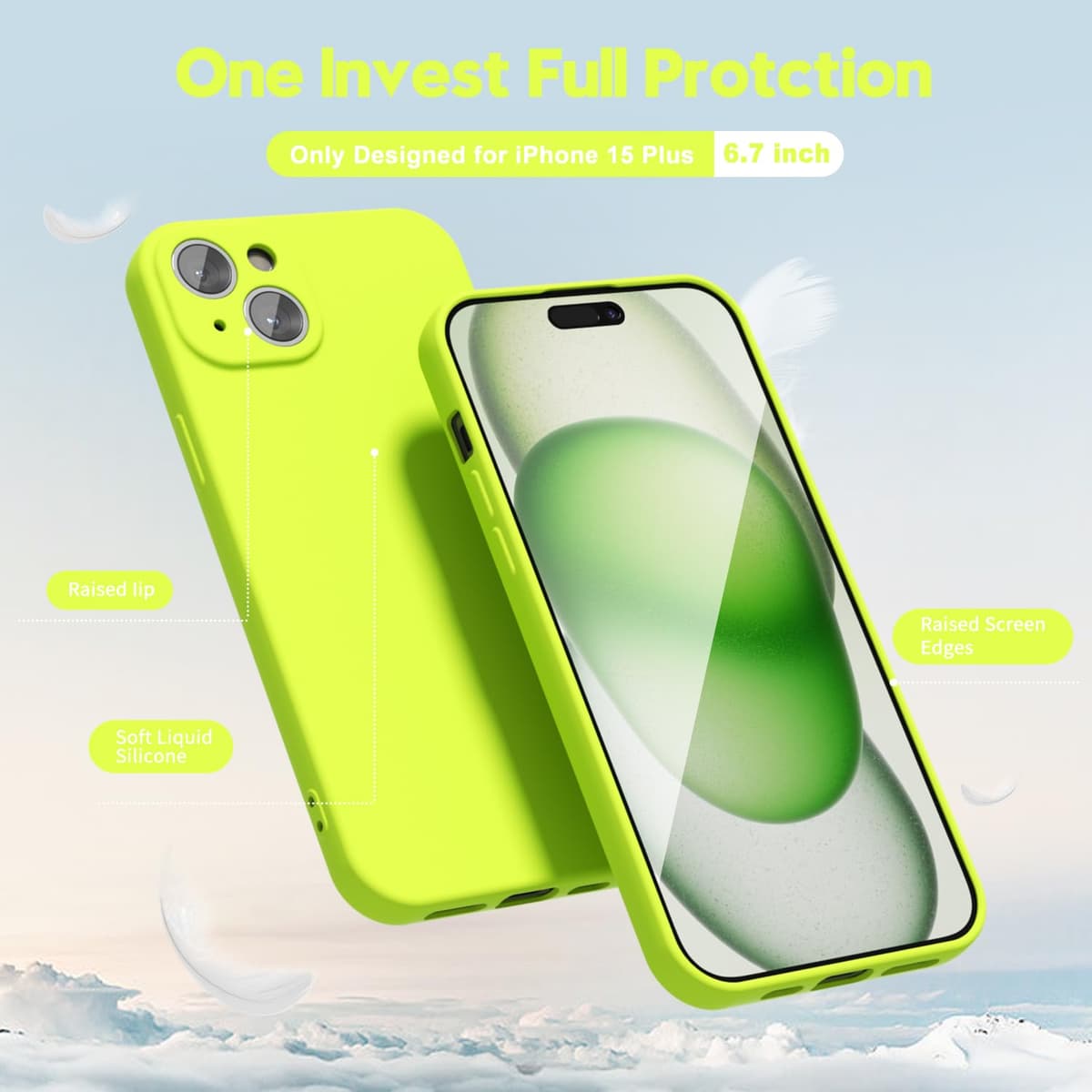 oakxco for iPhone 17 Pro Max Phone Case Liquid Silicone, Cute Thin Slim Grip Soft Rubber Gel for Women Men, Smooth Matte TPU Plain Solid Color Girly Simple Case with Camera Cover, Light Pink — view 1607