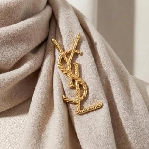 Women's gold-tone brooches, brooches and pins for women ，elegant scarf and shawl clasps, and stylish accessories for dresses, coats, and jackets