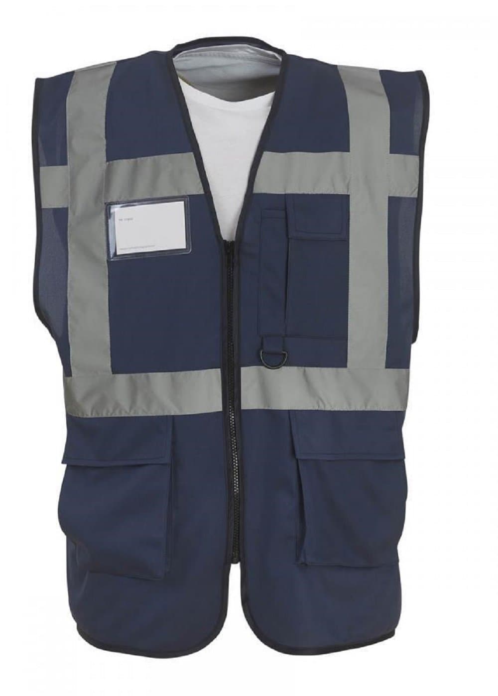 Expert Workwear Coloured Hi Vis Executive Vest High Viz Vests Zip with Pockets - 27 Colours — view 18