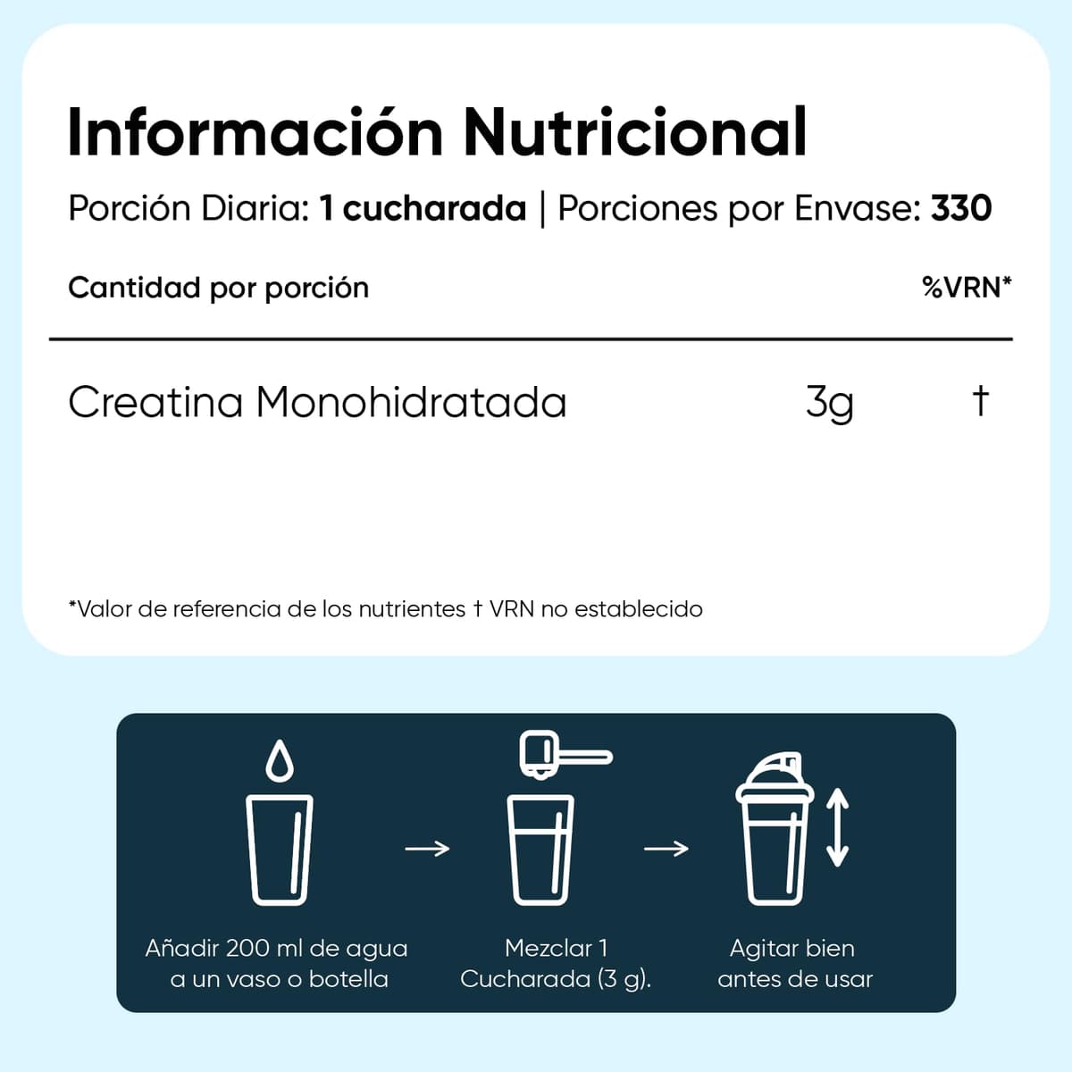 Creatina Monohidratada en Polvo 1kg/1000g para 330 Días - 100% Puro, Factor de Malla 200, 100% Monohidrato de Creatina Micronizada - Sin Sabor, Vegana, Sin Estearato de Magnesio, Cuchara Incluida — view 4