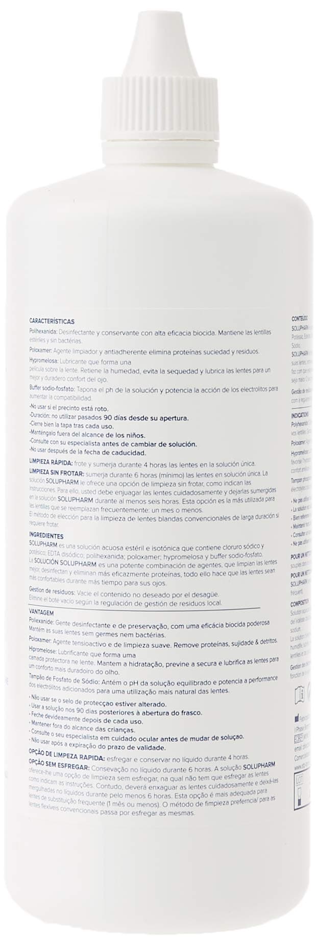 Solupharm Solución Única para Lentes de Contacto Blandas ,360 ml (Paquete de 2) — view 3