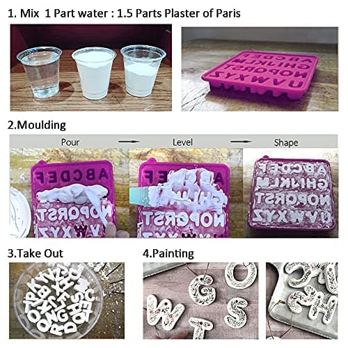 Casting Plaster, Falling in Art Cast and Paint Casting, Pottery and Ceramic Casting Material, 5lb — view 2