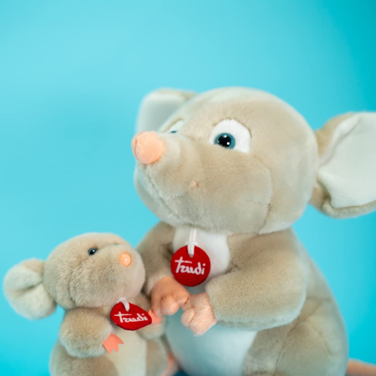 Trudi Trudino Ratón Peluche pequeño Cumple de Peluche. | 13x14x14cm Taglia XS | Trudini Classic | Modelo 51284 — view 2
