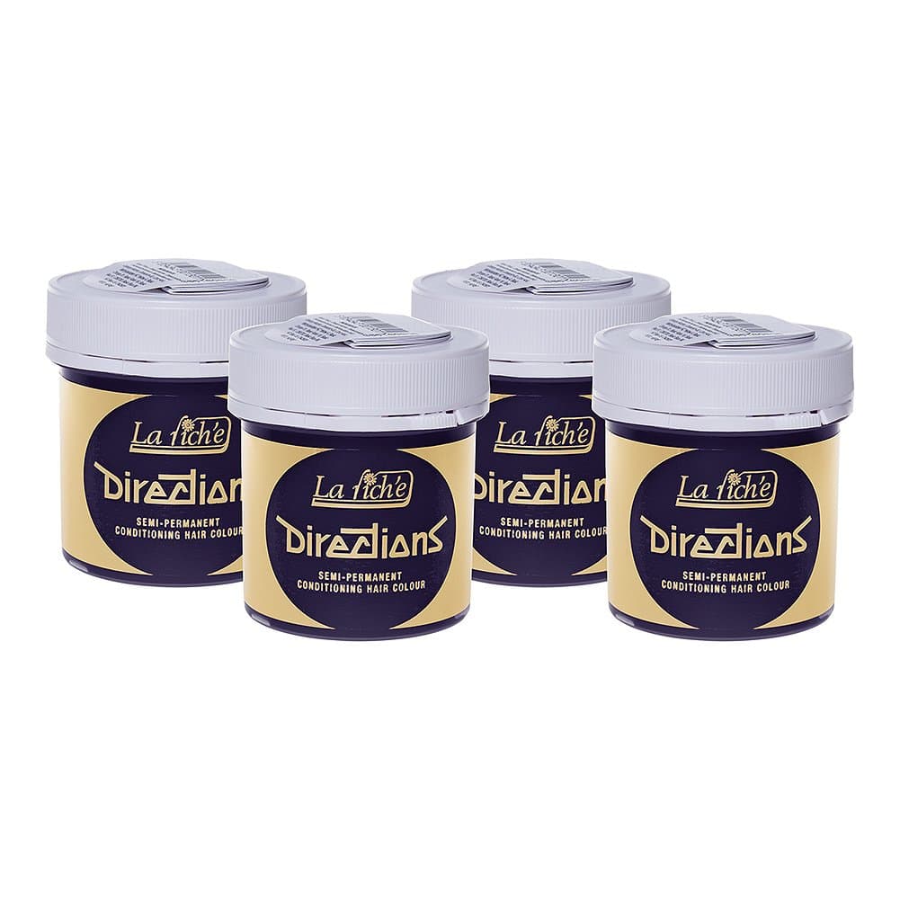 4 X La Riche Directions Semi-Permanent Hair Color 88ml Tubs - Violet — view 2