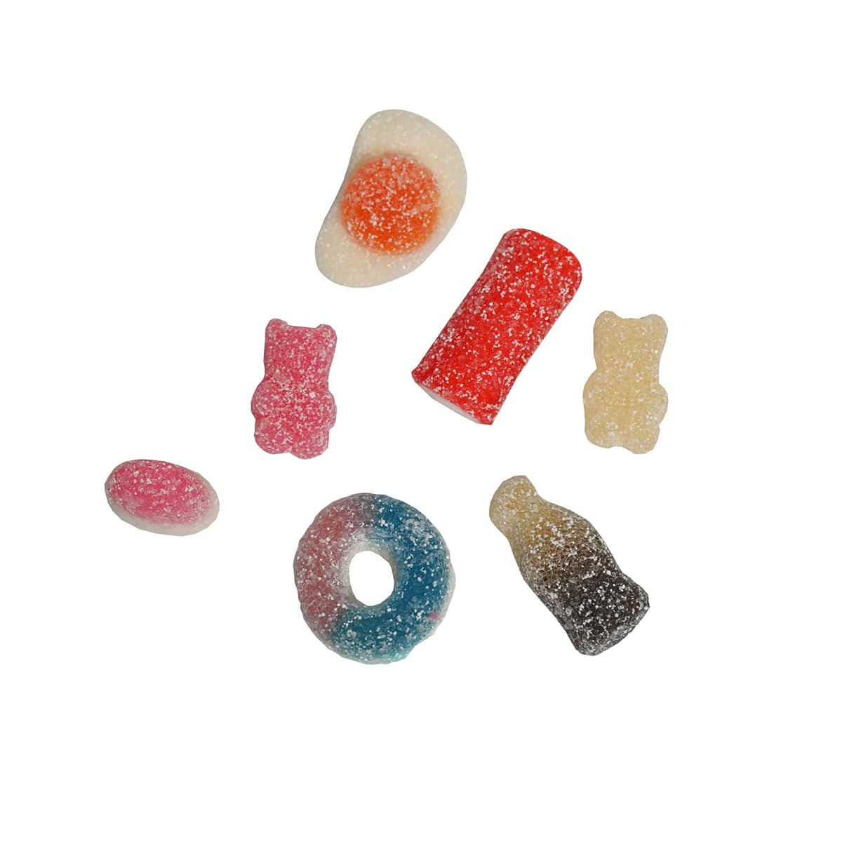 Fini Sour Little Mix Goma Pica | Golosinas Pica Pica, Ositos Gominola, Huevos Chuches, Mezcla de Frutas | Sin Gluten - Bolsa 1 Kg — view 3