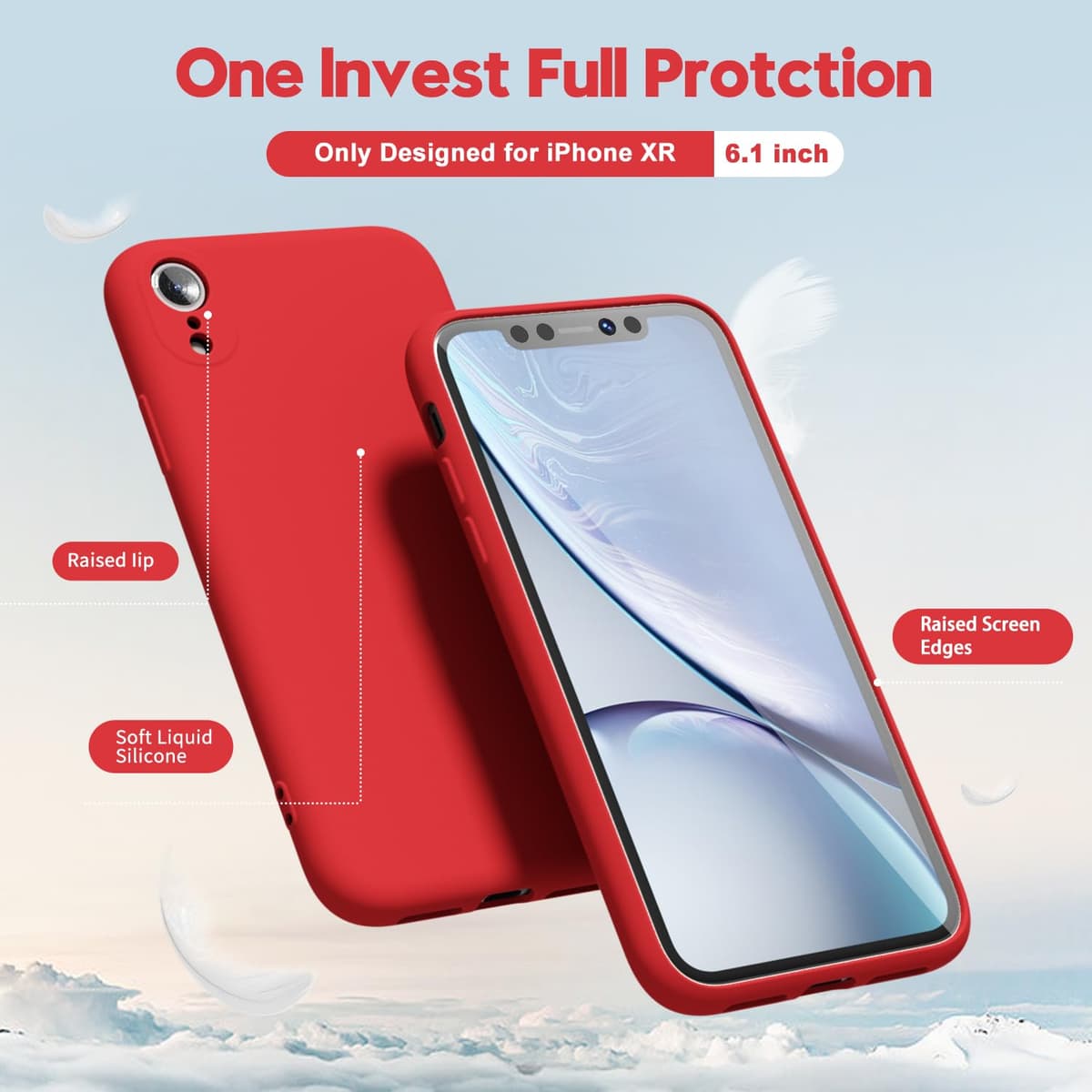 oakxco for iPhone 17 Pro Max Phone Case Liquid Silicone, Cute Thin Slim Grip Soft Rubber Gel for Women Men, Smooth Matte TPU Plain Solid Color Girly Simple Case with Camera Cover, Light Pink — view 408