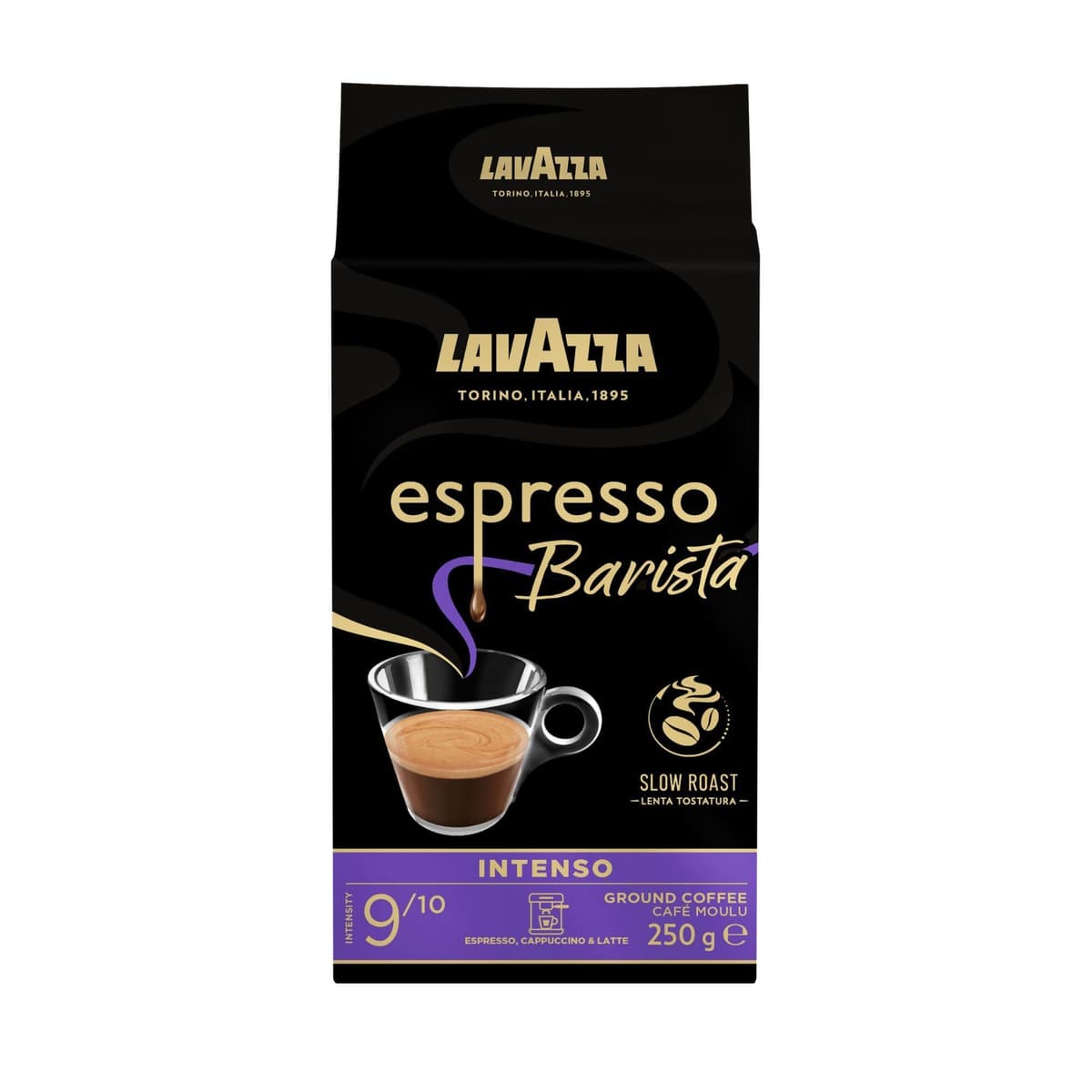 Lavazza, Crema e Gusto Classico, Café Molido Natural, Ideal para Cafetera Italiana, de Filtro y Francesa, con Notas Aromáticas de Especias, Arábica y Robusta, Intensidad 7, Tueste Oscuro, 250 g — view 13