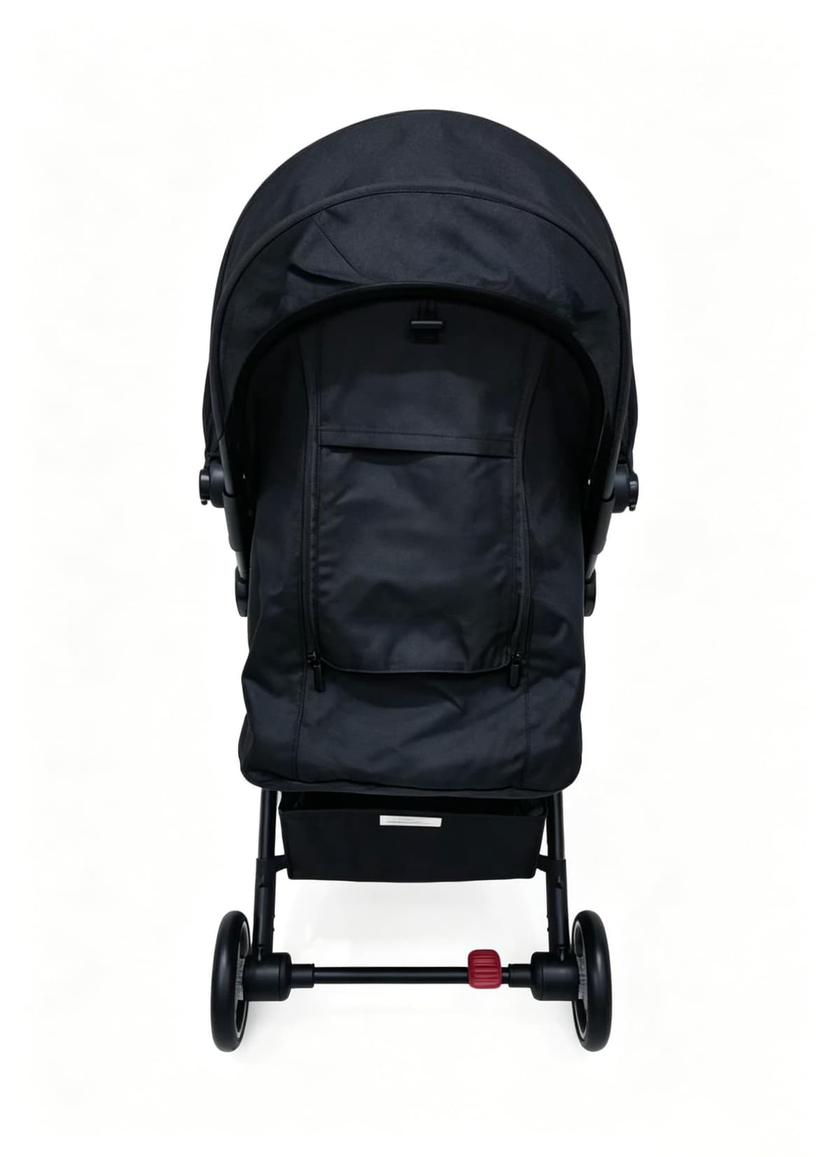 Luxury Baby Stroller Lightweight Foldable Pushchair Travel System Pram with Reclining Seat, 5-Point Harness, Storage Basket Rain Cover (Black) — view 4