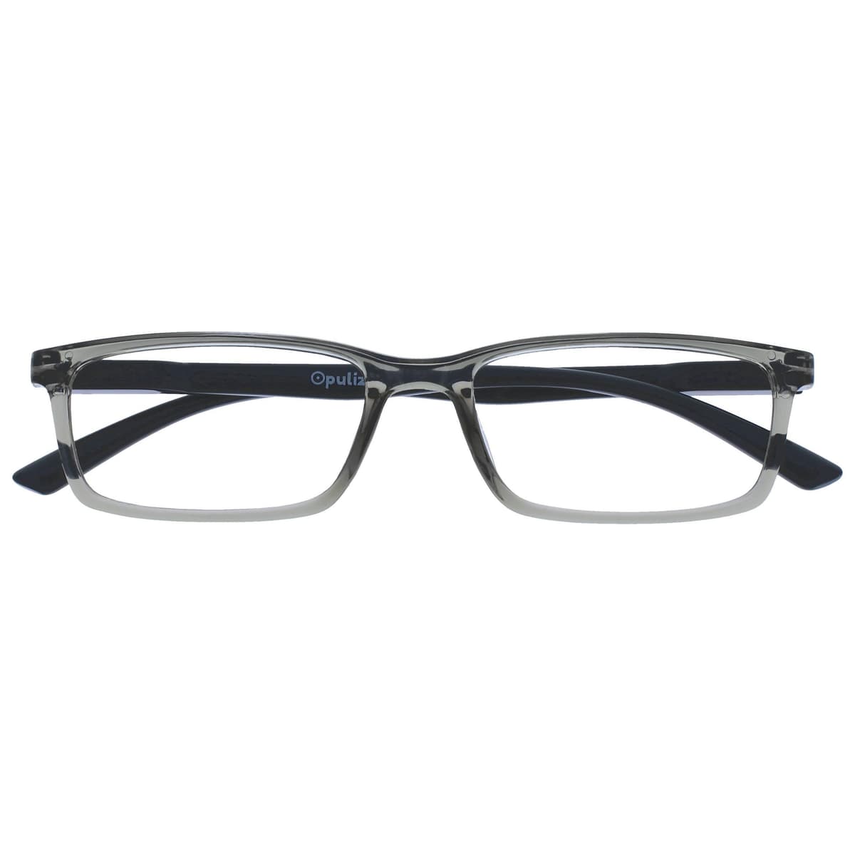 OPULIZE See Gafas Lectura Filtro Luz Azul Montura Estrecha Bisagras de Resorte Mejoran Sueño Reducen Dolor de Cabeza Ordenador Videojuegos Antirreflejante Gris Hombre Mujer B9-7 +1.00