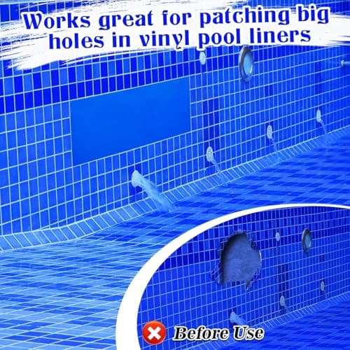 Aulock 4ft x 2.8ft Exlarge Self-Adhesive Pool Liner Repair Patch — view 4