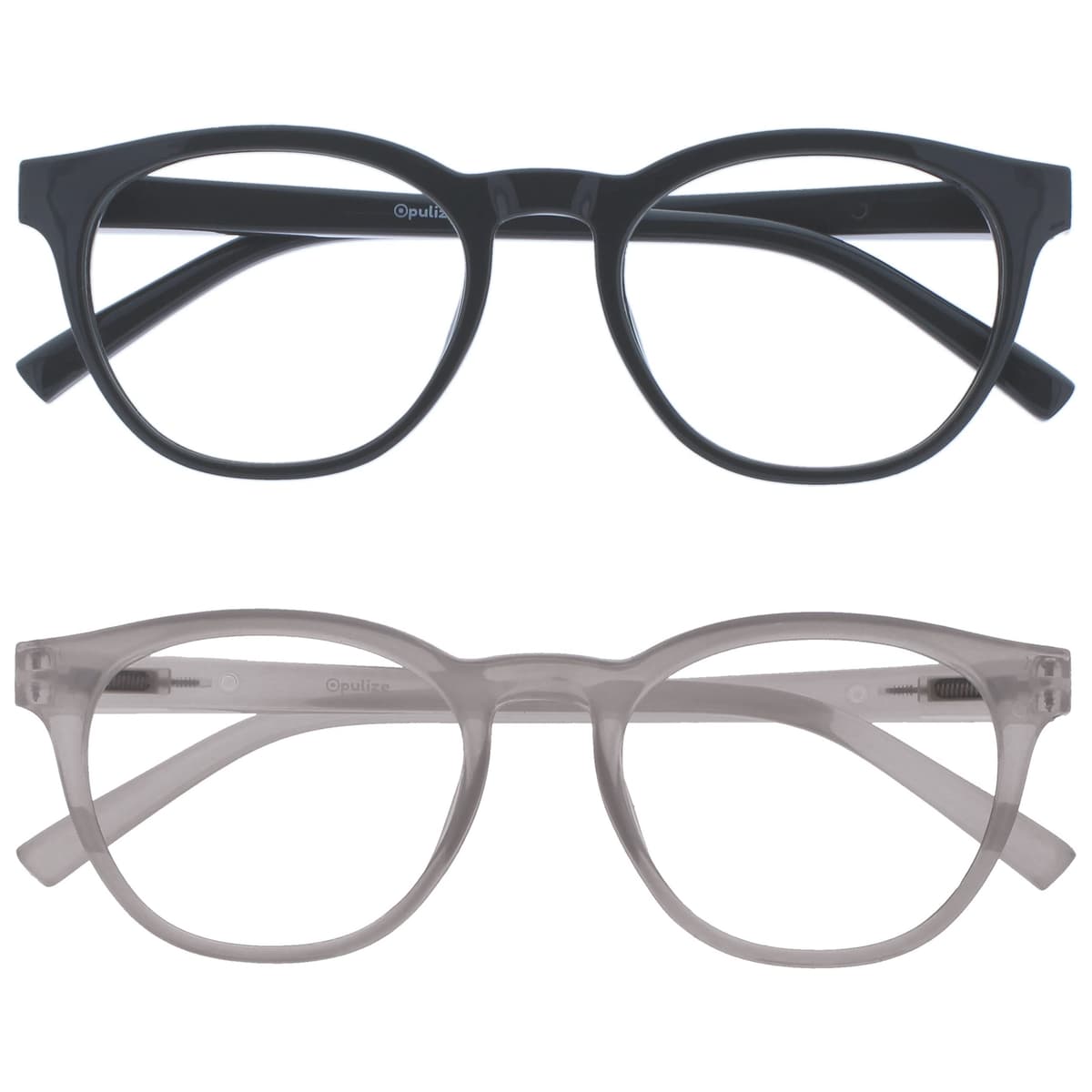 OPULIZE Blu Gafas con Bloqueo de Luz Azul Montura Redonda Azul Bisagras de Muelle Mejoran el Sueño Ordenador Gaming Antirreflejante Hombre Mujer B5-3 +0.00 — view 27