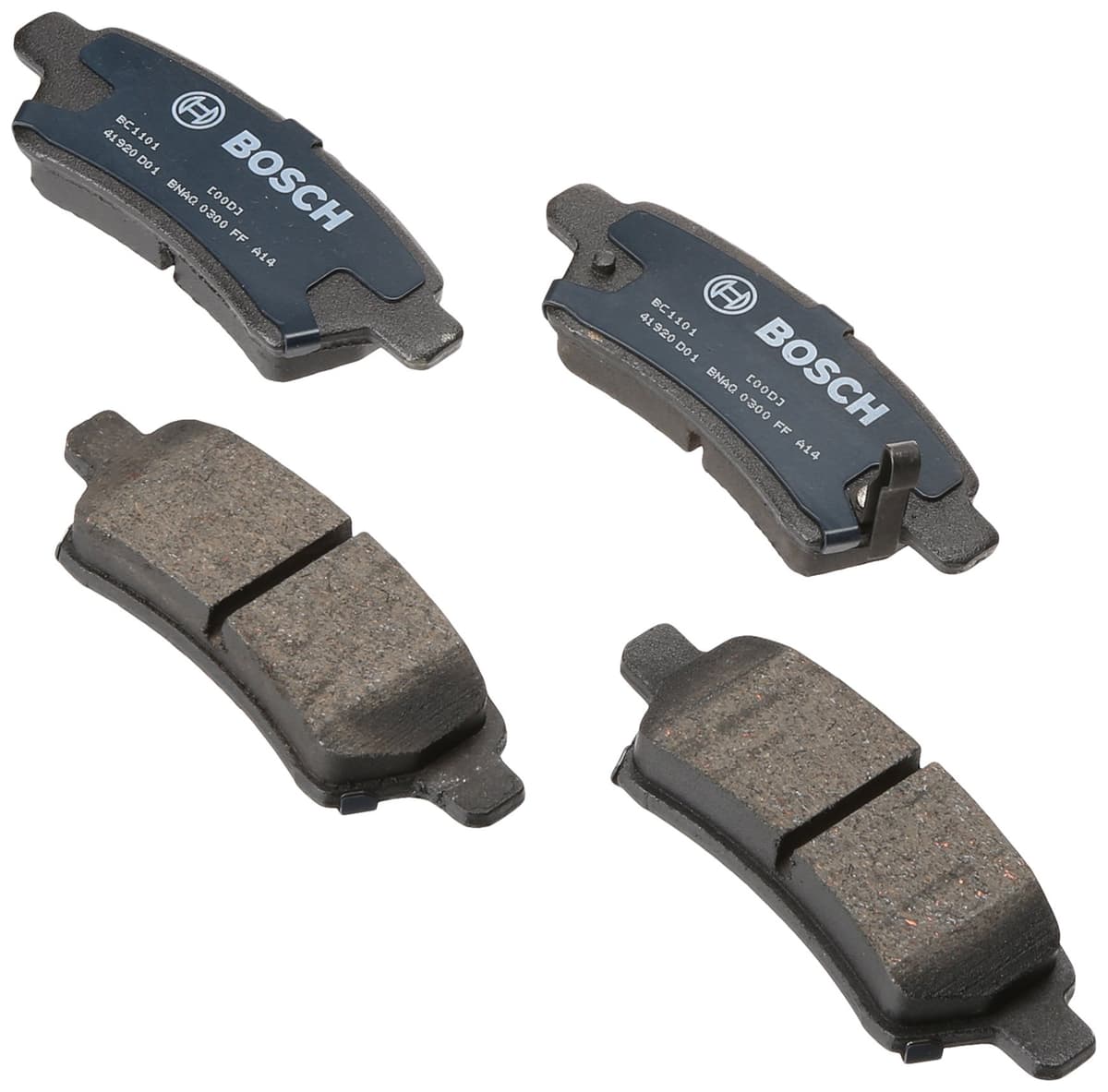 Bosch BC914 QuietCast Premium Ceramic Disc Brake Pad Set For: Acura ILX; Honda Accord, Civic, CR-V, Element, Fit, Front — view 304