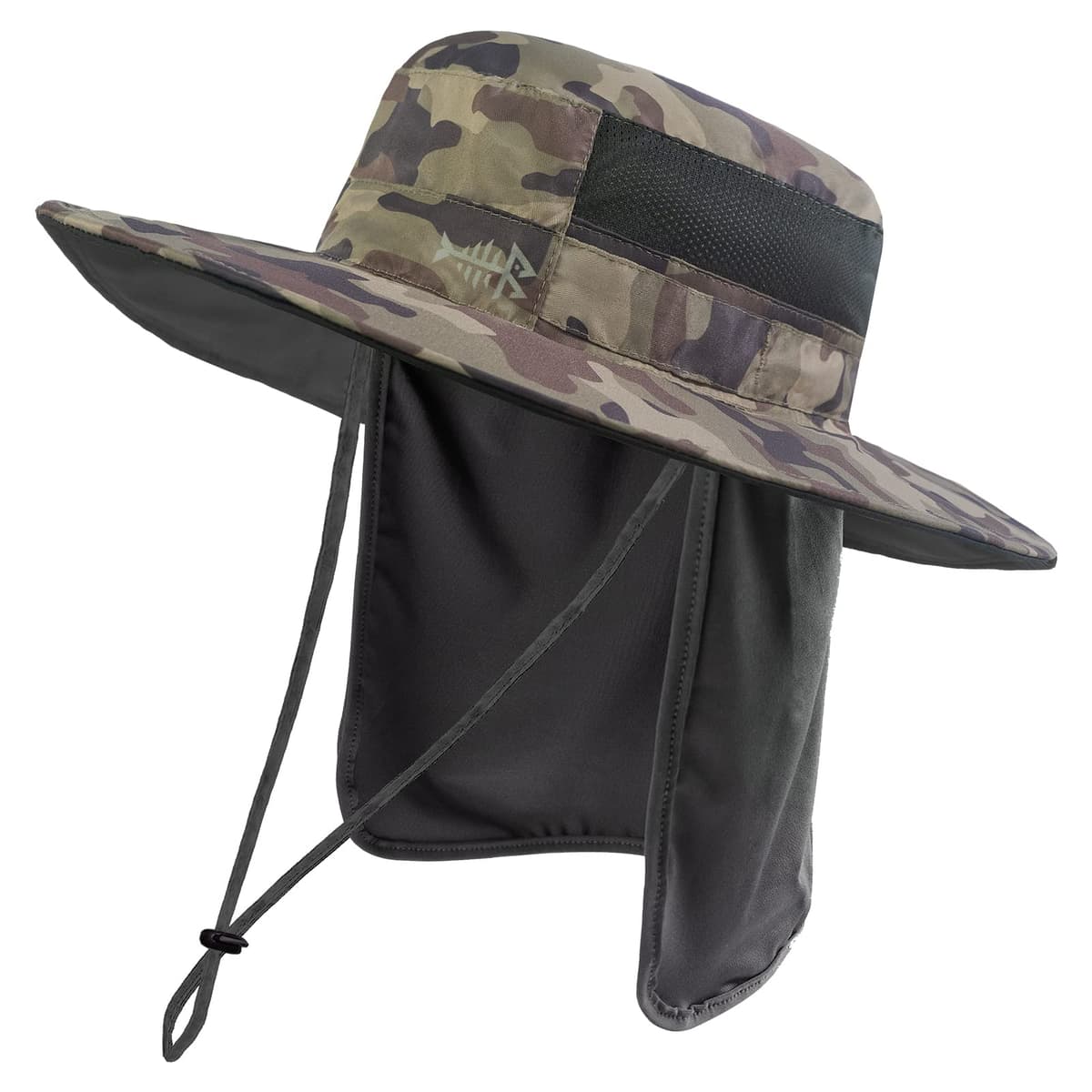 Bassdash UPF 50+ Sombrero de Pesca Solar Resistente al Agua con Solapa de Cuello Desmontable — view 33
