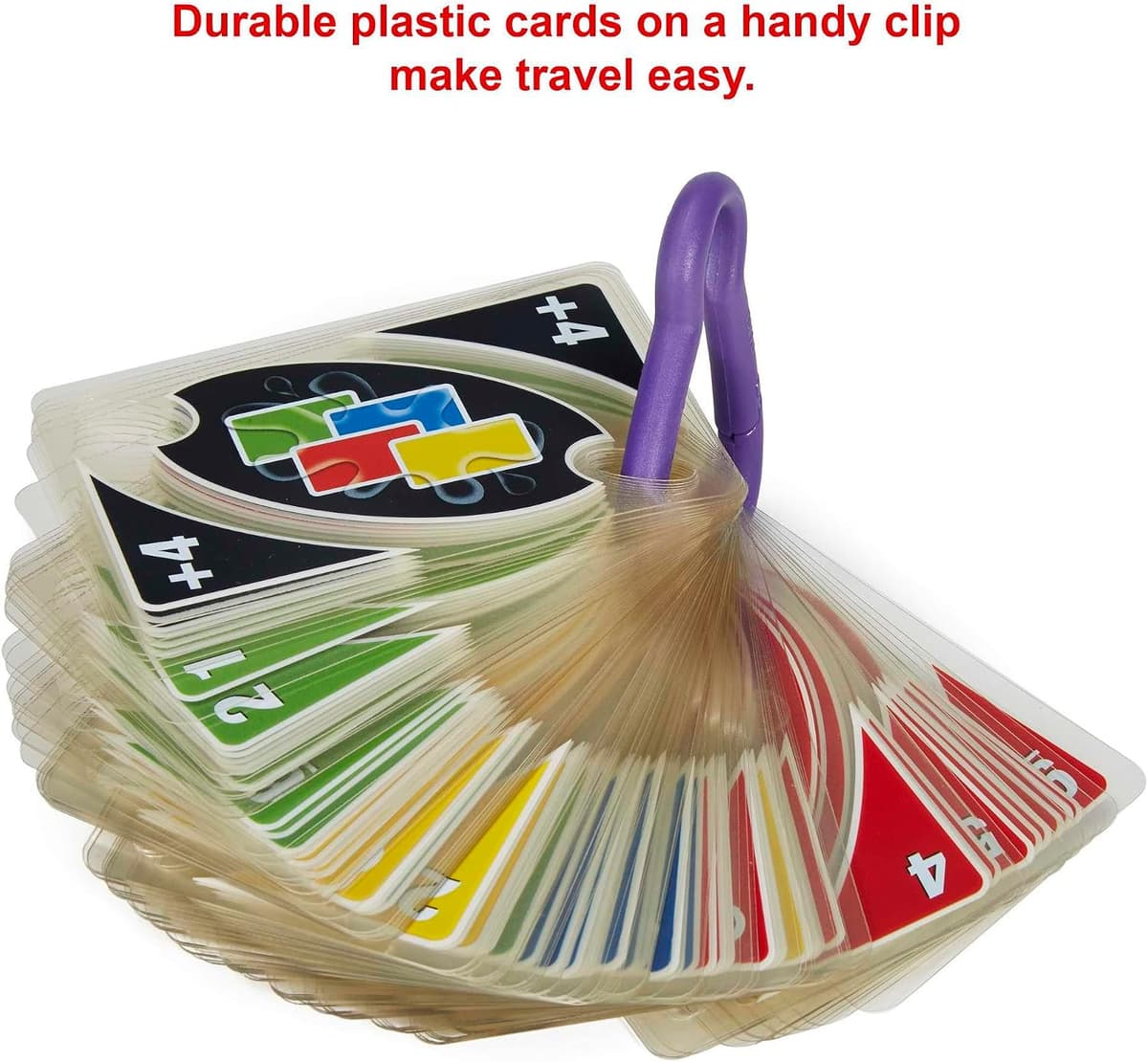 Mattel Games UNO H20 to GO, water resistant cards game, to take to the beach and to snow holidays, extra durable 108 cards, ages +7, P1703 — view 4