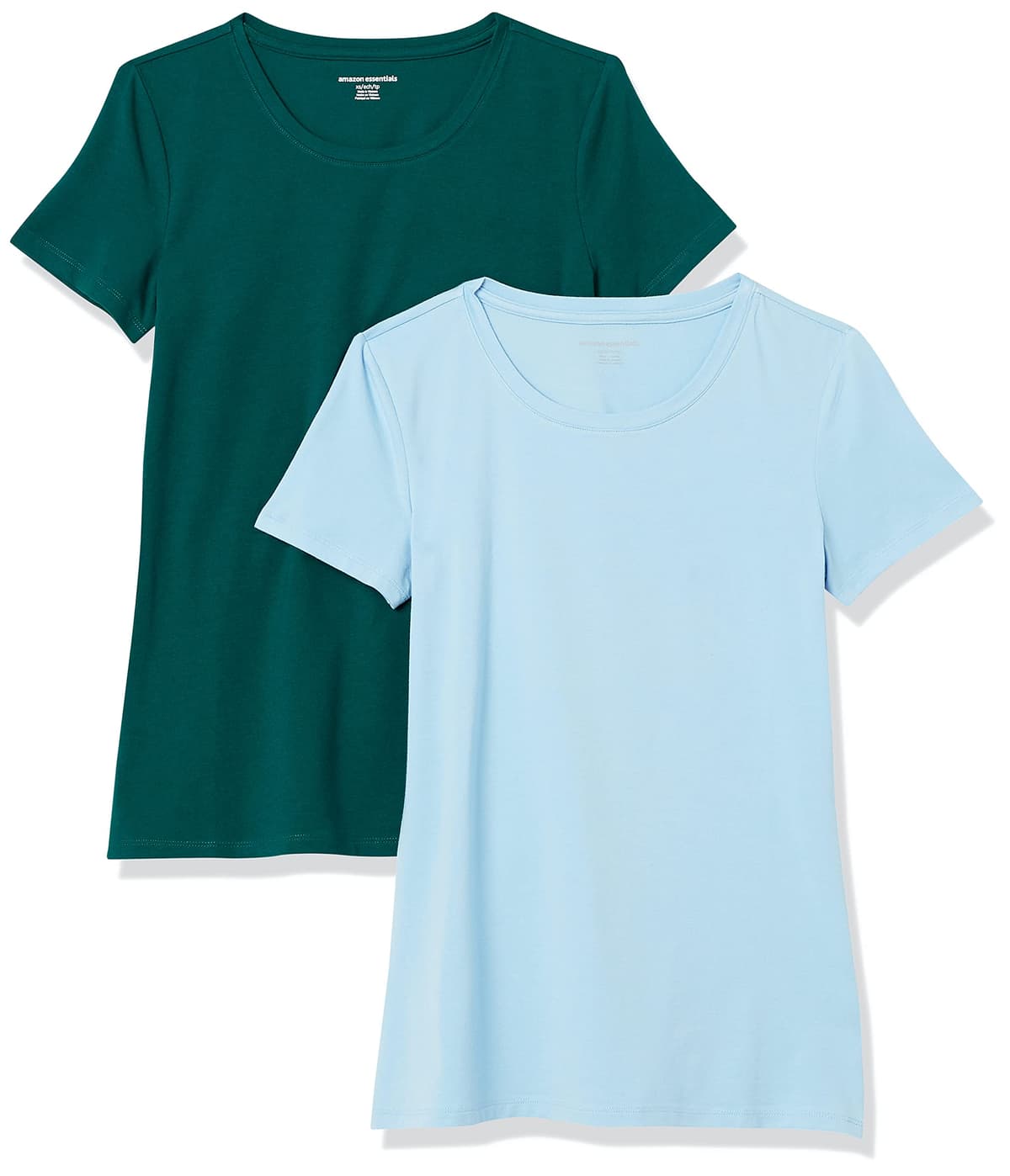 Amazon Essentials Camiseta de Manga Corta y Corte Estándar (Opciones de Cuello Redondo y Cuello en V) Mujer, Paquetes Múltiples — view 61