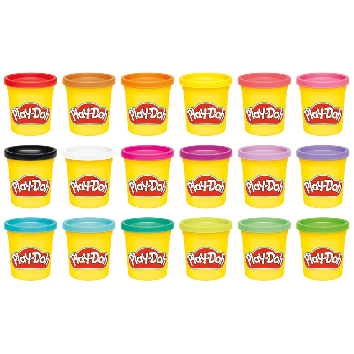 Play-Doh Pack de 20 Botes de Plastilina No Tóxica, Surtido de Colores, Manualidades y Actividades Creativas, Niños y Niñas de 2 Años o Más — view 8