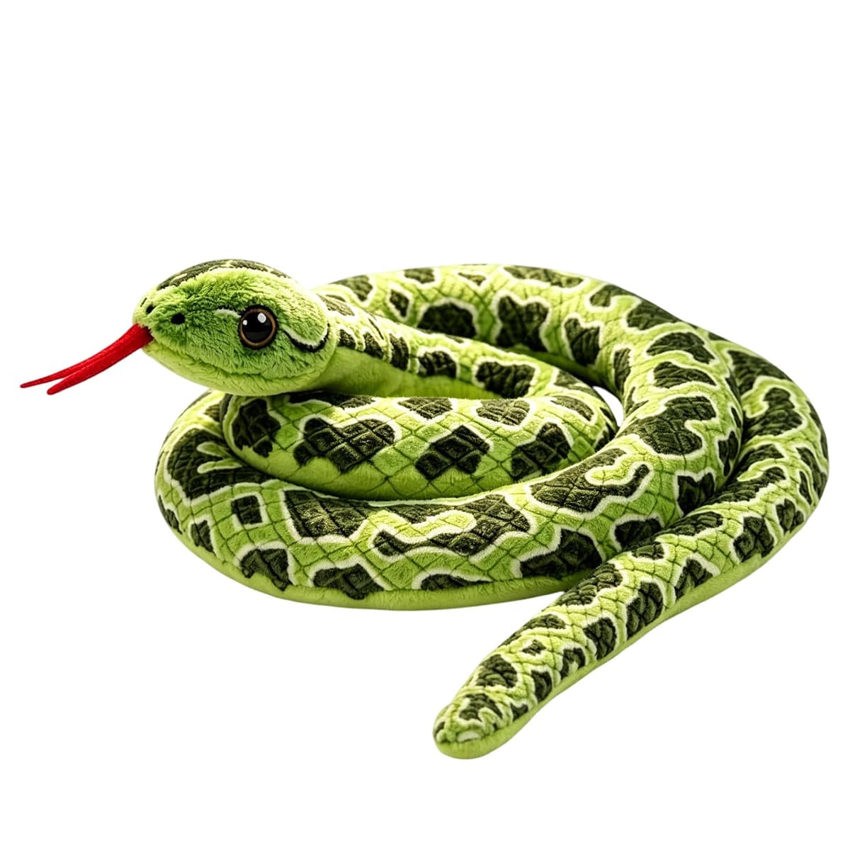 Snake Toy, Realistic Snake Plush for Decoration and Fun, Lifelike Green Snake with 100cm Length, Detailed Texture for Prank Use and Home Accent