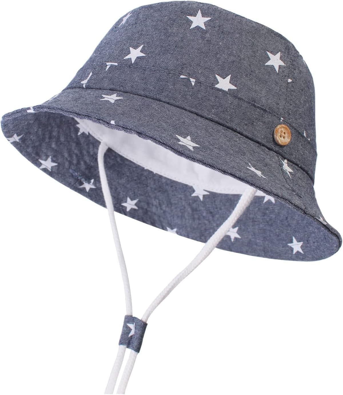 DRESHOW Unisexo Bebé Niña Niño Sombrero de Sol Verano Algodón Ajustable Pescador Gorra Protección de Sol Anti UV Para Exteriores/Natación/Playa/Piscina UPF 50+ — view 17
