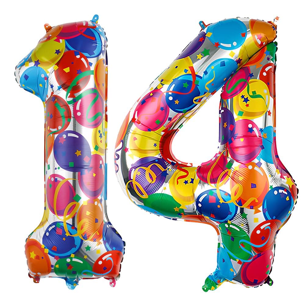 Foil Globo Número 5 Azul 40" (101cm), Inflable Helio o aire, Gigante Numeros 0-9, 10-19, 20-29, 30-100, Grande Globos Decoración para La Boda Aniversario y Cumpleaños Fiestas — view 235