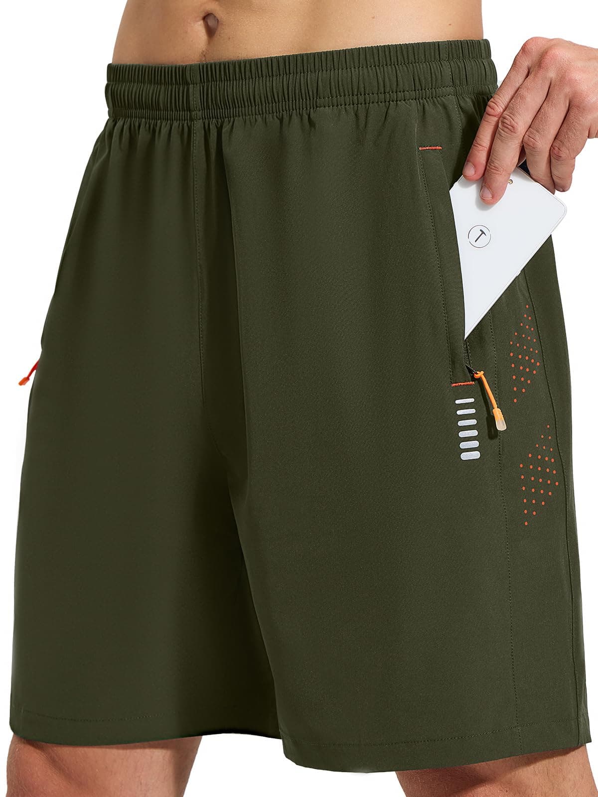 Cimic Pantalon Corto Hombre para con Bolsillo, Transpirables de Secado Rápido Correr Ropa Deportiva Hombre, Gym, Fitness,Tenis — view 14
