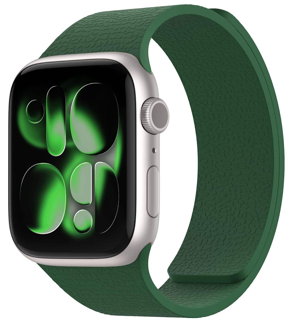 Nereides Compatible with Apple Watch Straps 46mm 45mm 44mm 49mm, Soft Magnetic Silicone Replacement Band for iWatch Series 11 10 9 8 7 6 5 4 SE SE2 SE3 Ultra 3/2/1 (Black+Orange) — view 20