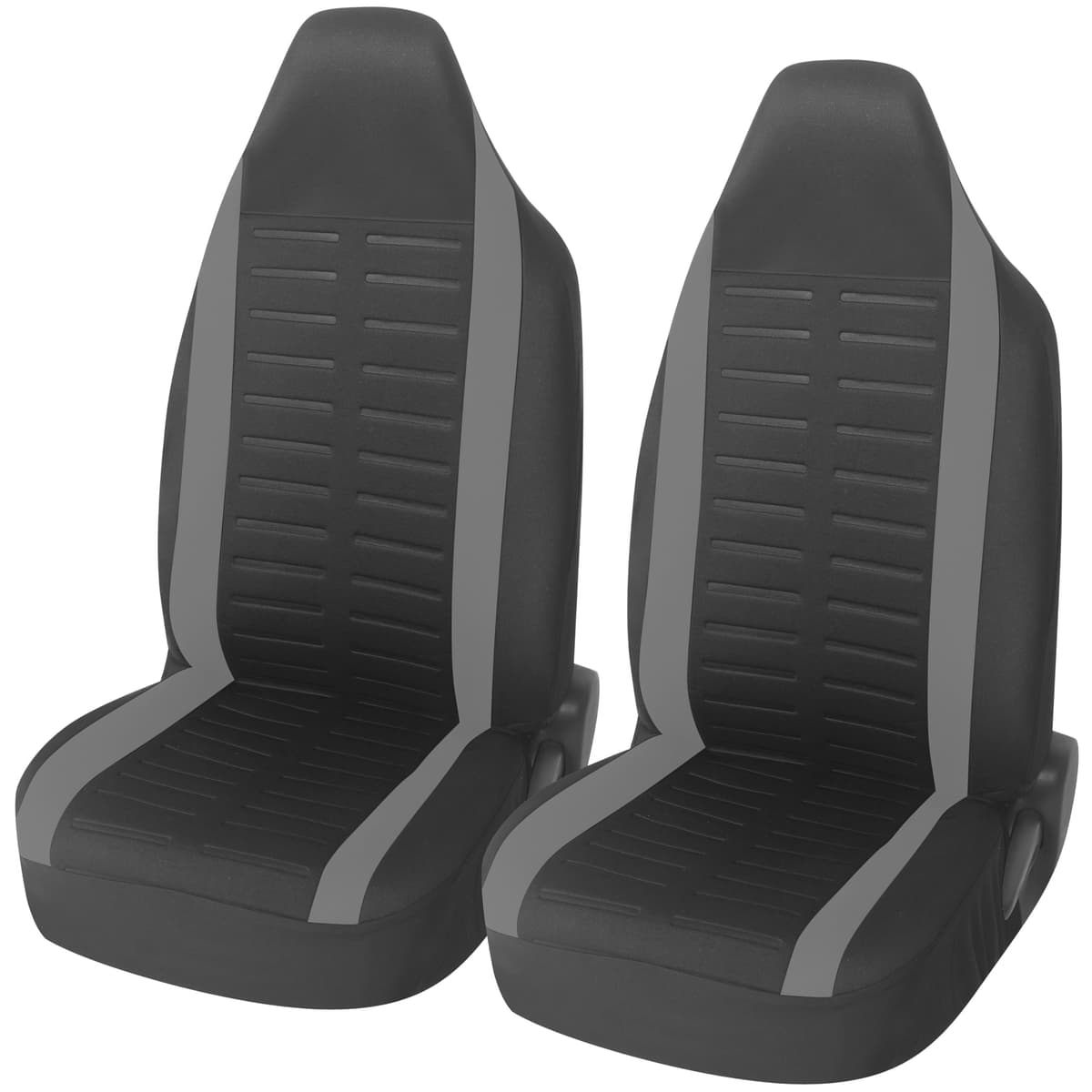 Upgrade4cars Fundas Asientos Delanteros Coche Universales Negro | Cubre Universal | Protector de Asiento Delantero para Conductor y Copiloto | Accesorios Interior Decoracion — view 28
