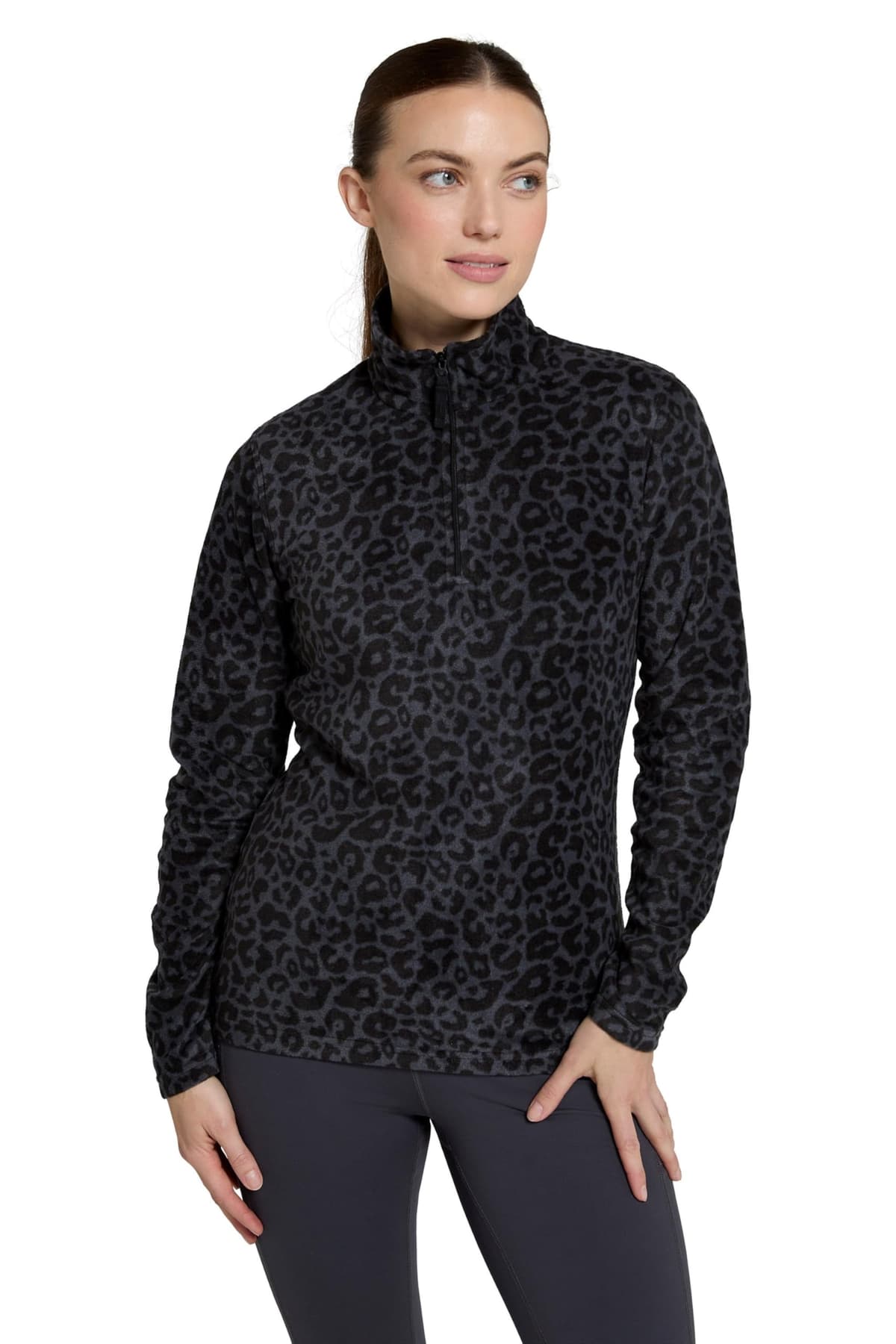 Mountain Warehouse Camber Half Zip Women's Fleece - Lightweight, Warm & Cosy Half Zip Sweatshirt - Best for Spring Summer, Camping, Outdoors, Travelling & Hiking — view 21